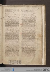Blatt 181r mit Fragment