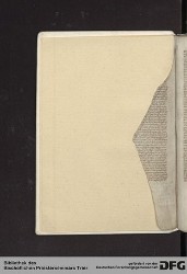 Fragment zwischen Vorblatt Iv und Blatt 1r