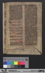 Herausgetrenntes Fragment 1r