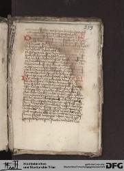 Fragment zwischen Blatt 258v und Blatt 259r