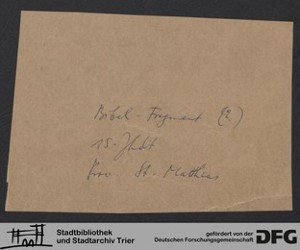 Herausgelöstes Fragment Erläuterung
