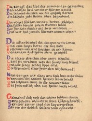 Stefan George: Das Jahr der Seele. Faksimile der Handschrift, S. 13.