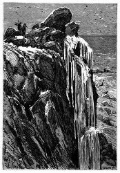 Der Wasserfall im Winter. (S. 234.)