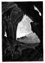 Es zeigte sich eine große, blendend erleuchtete Höhle. (S. 195.)